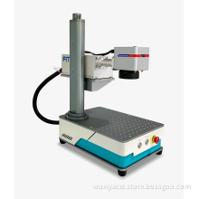 High quality Colorful 3D dynamic marking machine metal fiber laser 20W 30W 50W fiber laser marking machine